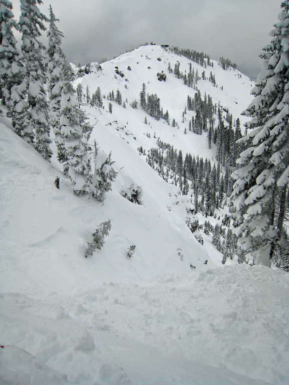 Steeper terrain on Mt. Lincoln