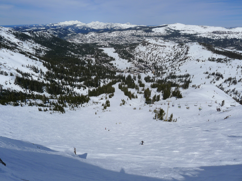 Top of "The Wall" at Kirkwood, March 2014