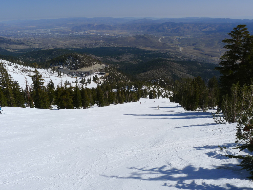 Slide Mountain wide groomer, March 2014
