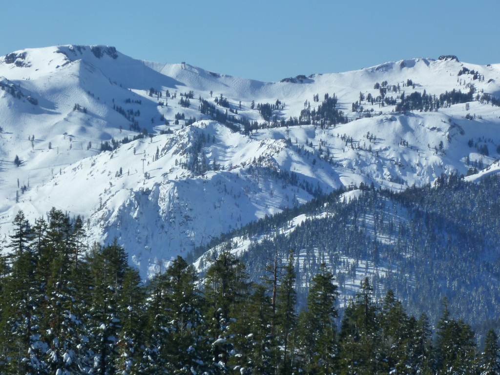 View of Squaw Valley from Northstar, January 2011