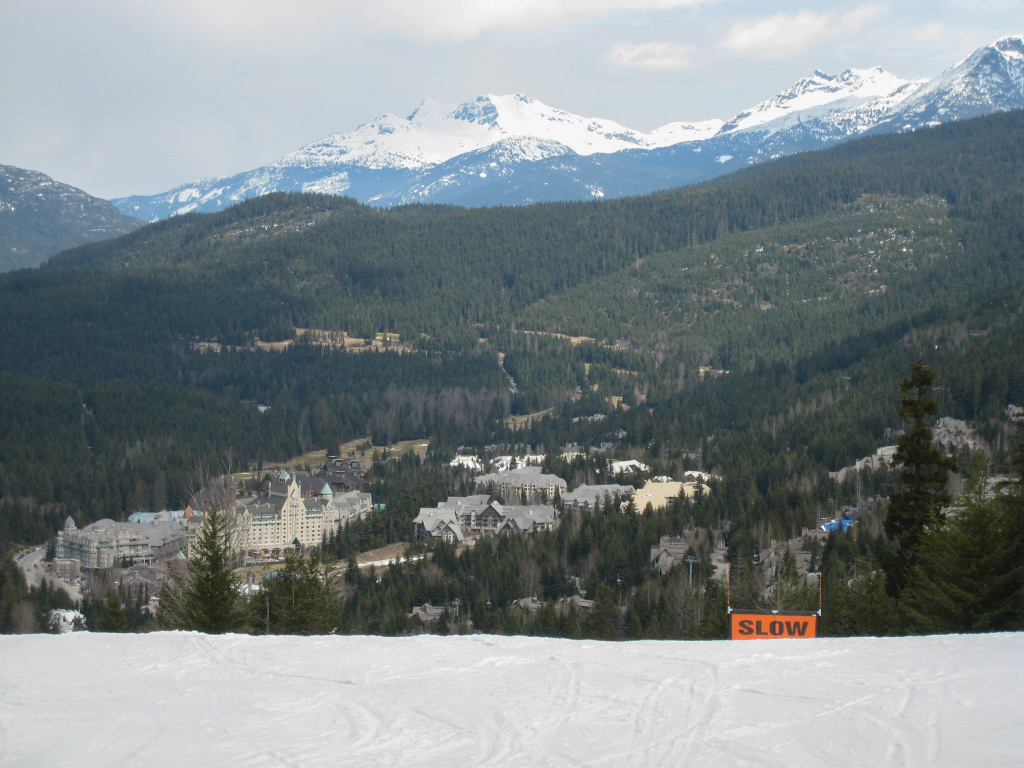Village from lower Whistler mountain
