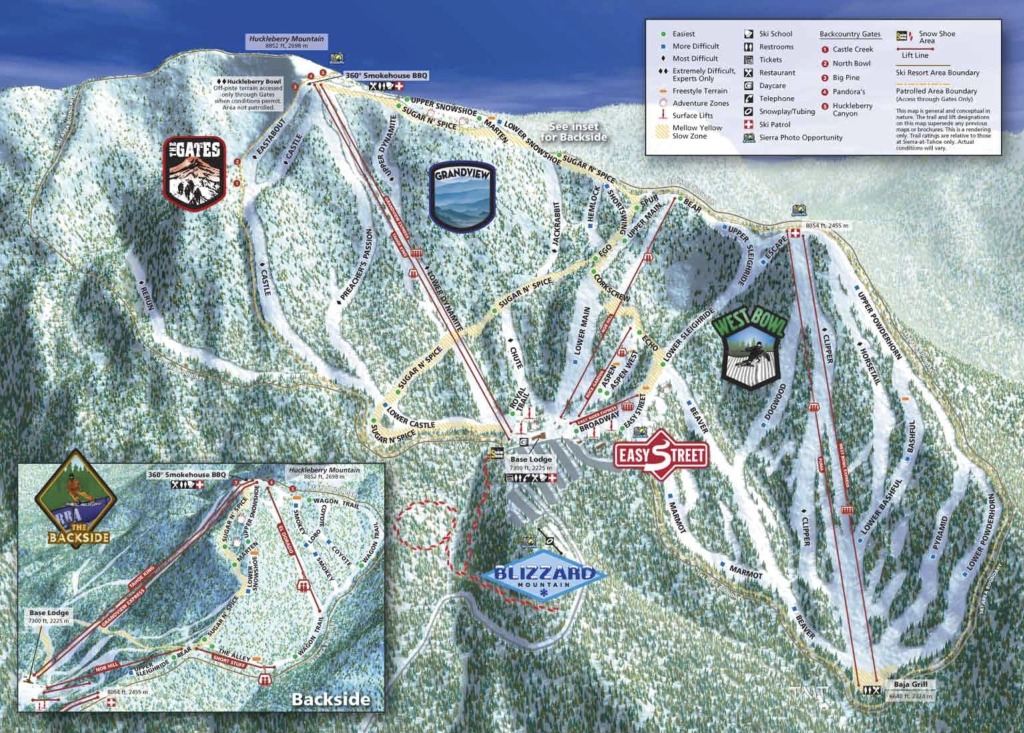 Sierra at Tahoe trail map