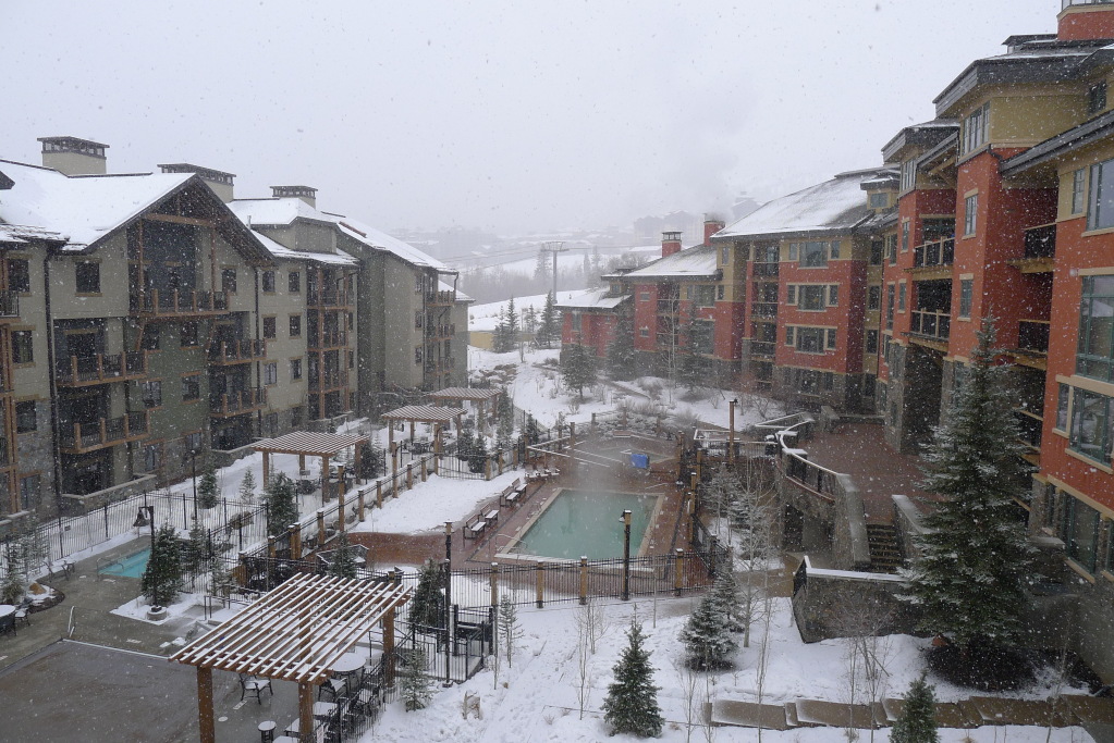 View from our hotel at The Canyons