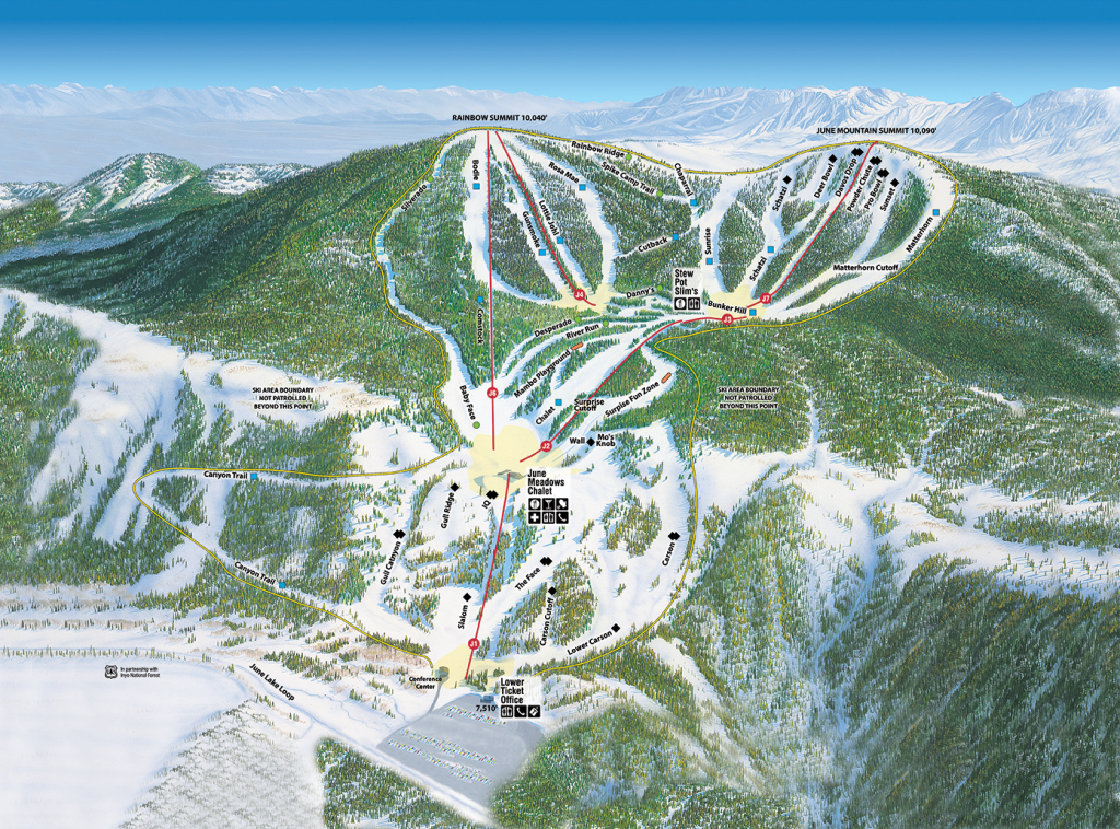 2014-2015 June Mountain Trailmap