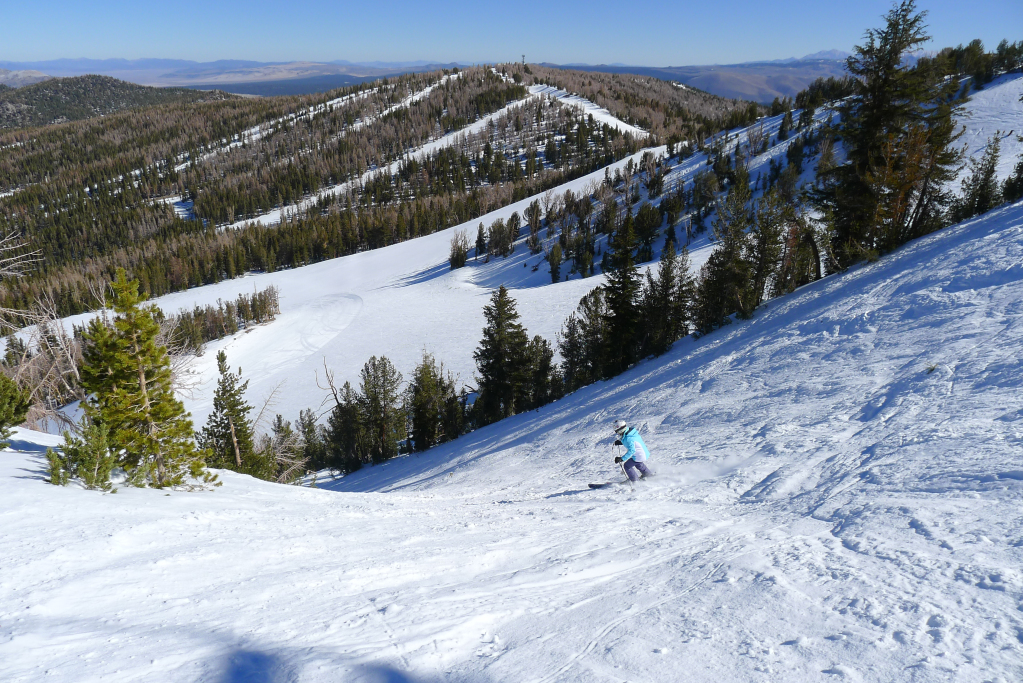 Steeper stuff at the top, June Mountain - February 2015