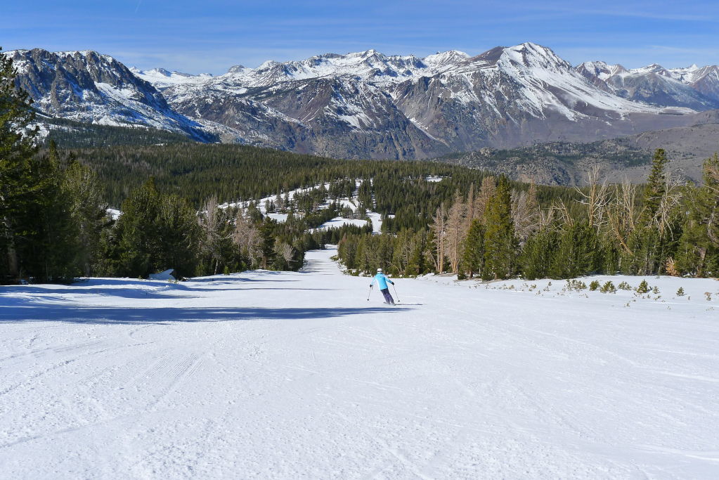 Empty groomers, June Mountain - February 2015
