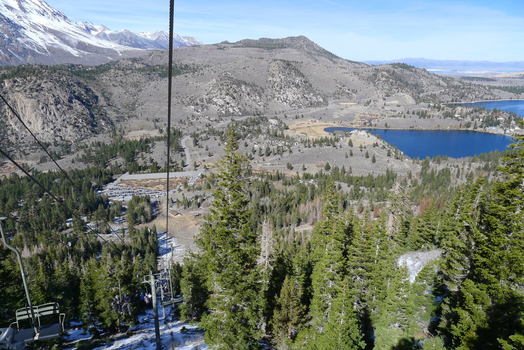 Downloading to get back to the truck, June Mountain - February 2015