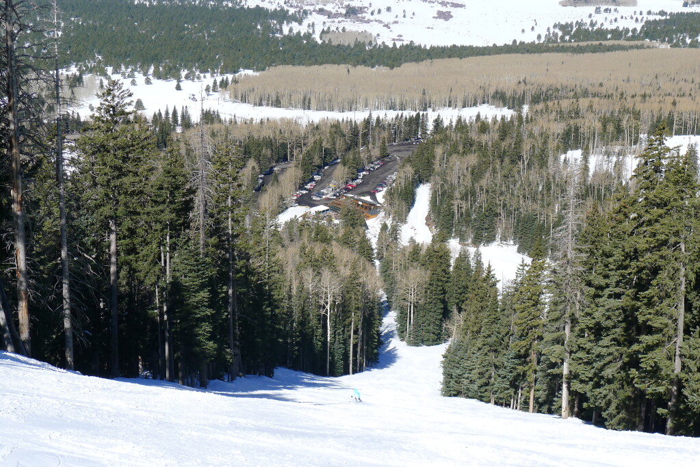 Small base area at Arizona Snowbowl, March 2015