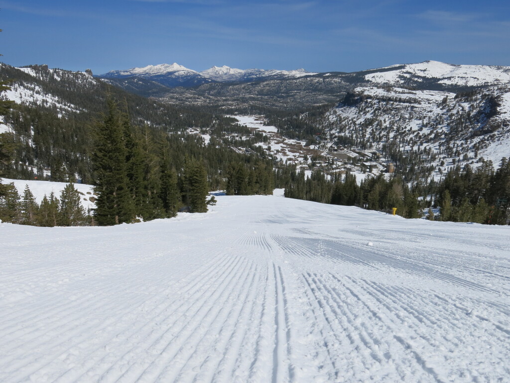 Empty groomer at Kirkwood, April 10 2015
