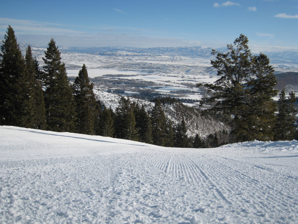 Empty Groomer at The Canyons, February 2010