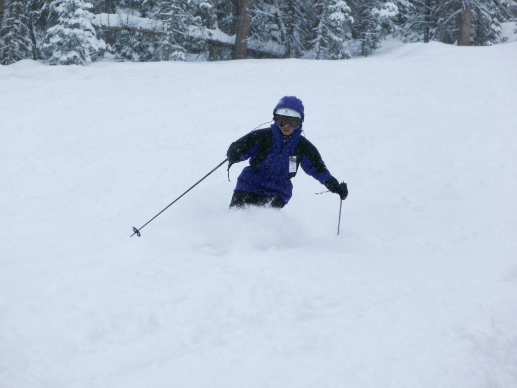 Iron Mountain Powder skiing at The Canyons, February 2011