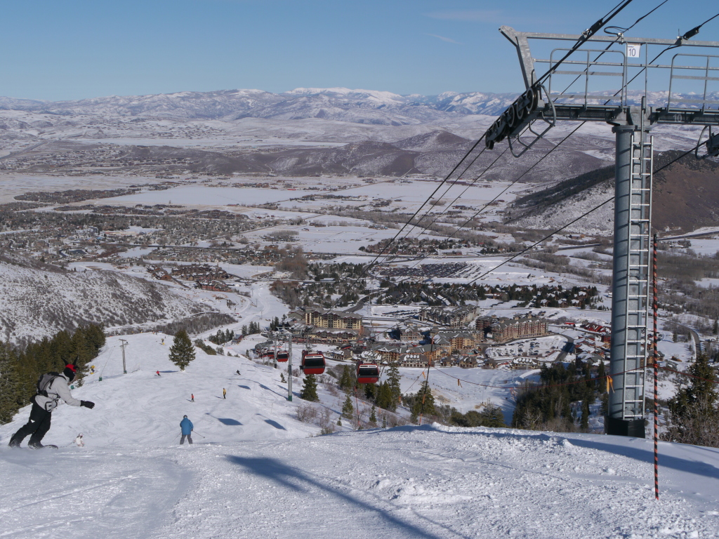 View of The Canyons base area from "Docs", February 2012