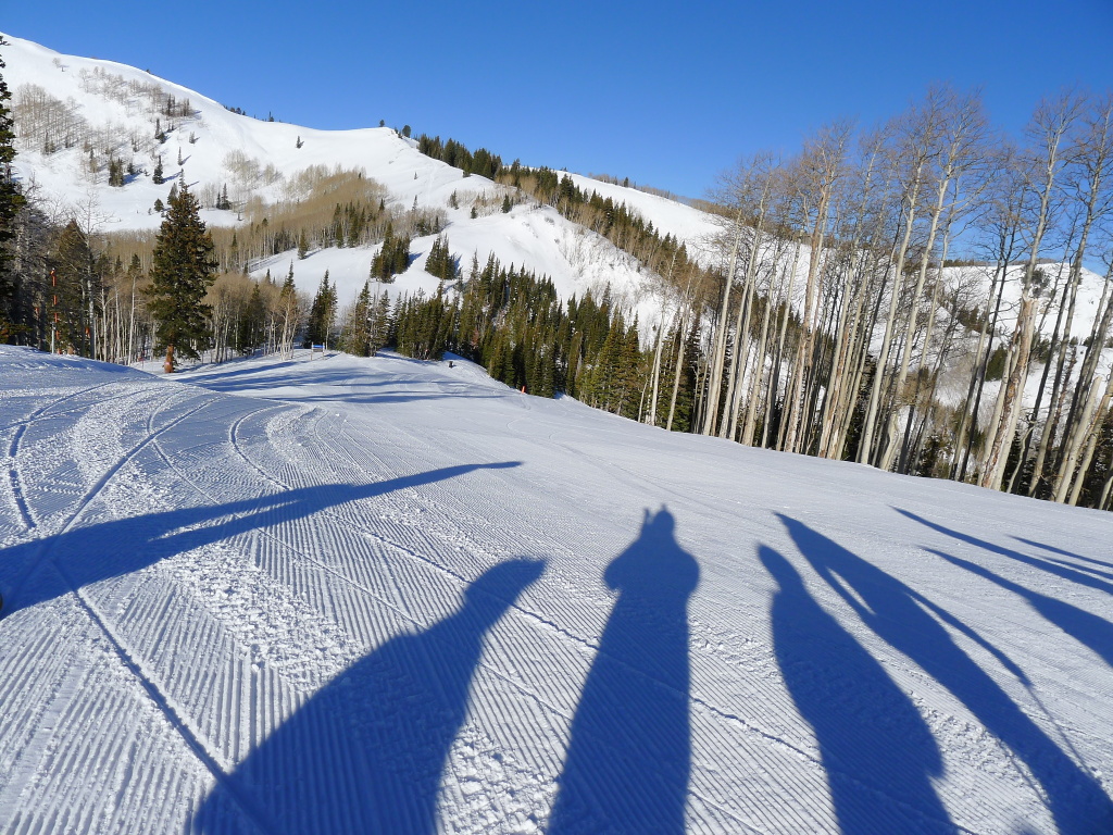 First Tracks at The Canyons, February 2014