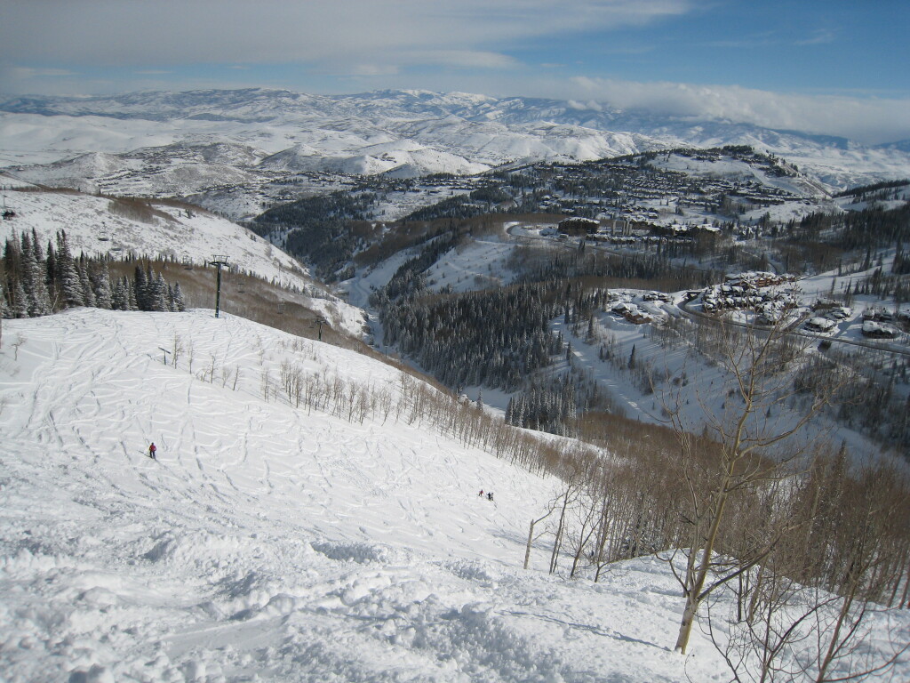 Powder day at Deer Valley - Lady Morgan chair