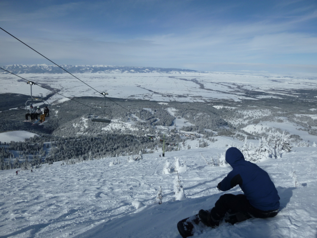 Views into Idaho from the top of Grand Targhee, March 2011
