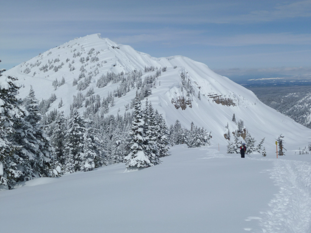Hiking Marys Nipple, Grand Targhee, March 2011