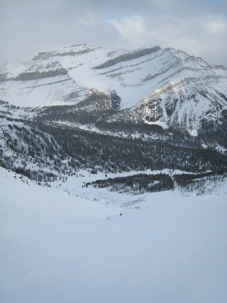 View from the top of the Paradise Triple at Lake Louise - December 2007