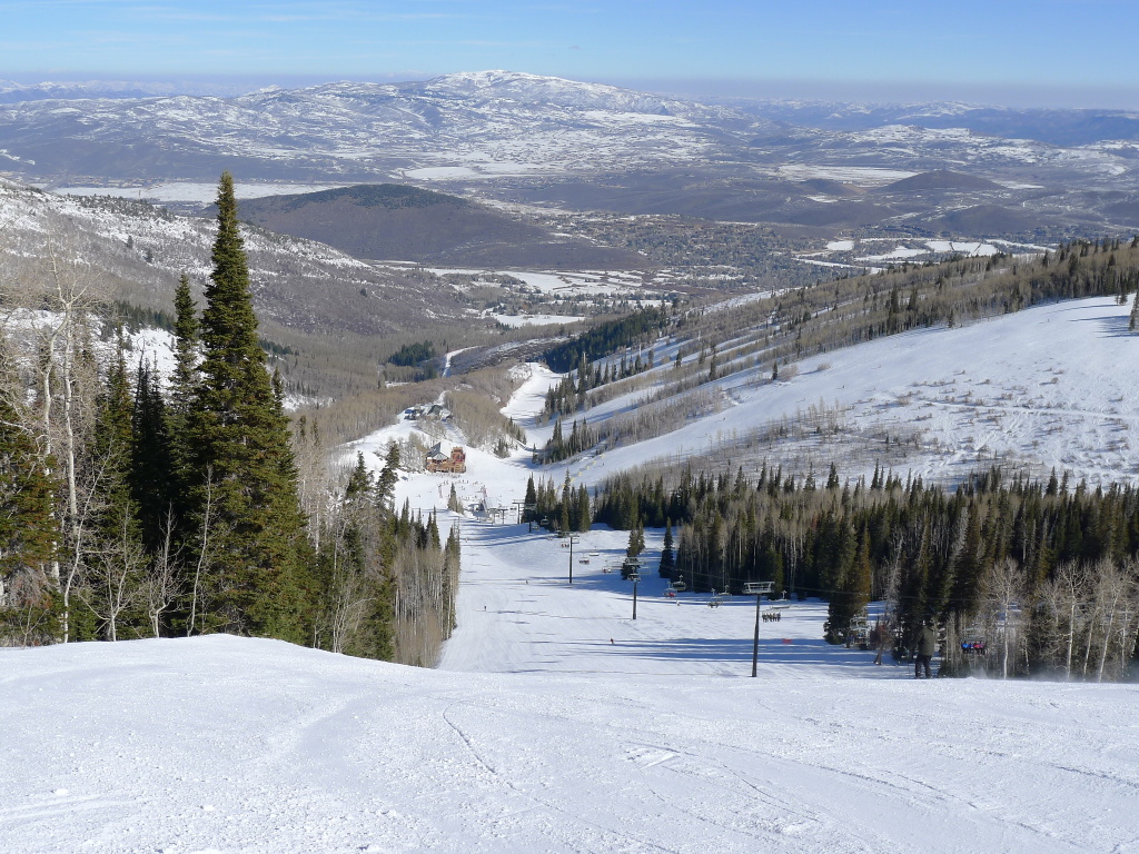 Park City groomer, February 2014