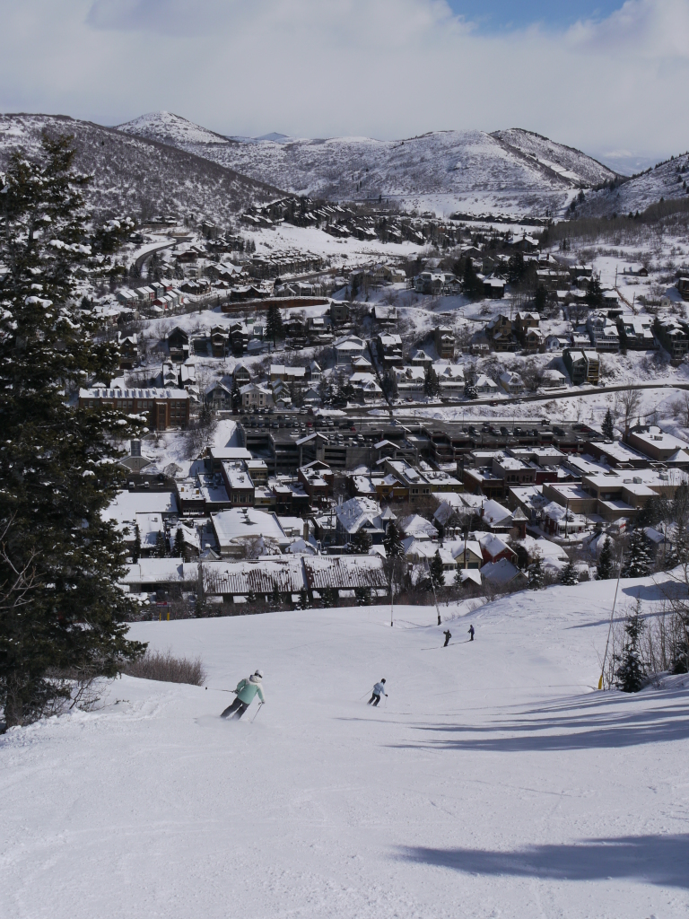 Run into Park City, February 2008