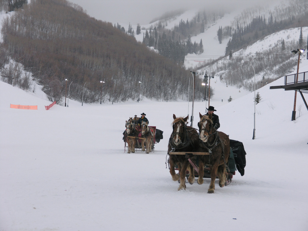 Evening sleigh ride - February 2005