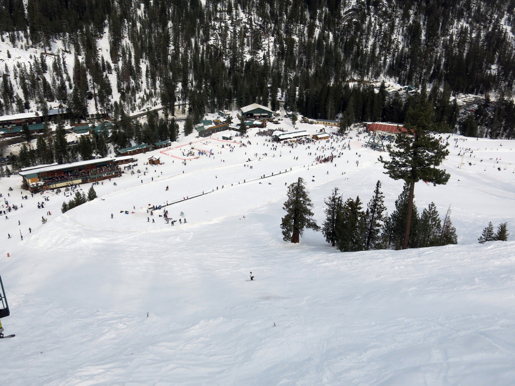 China Peak base area from above, January 2016