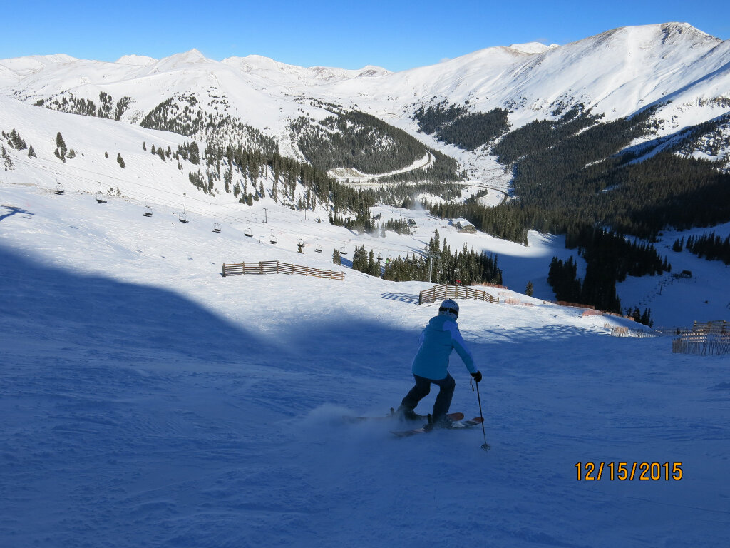 Ungroomed blue on Lenawee at A-Basin, December 2015