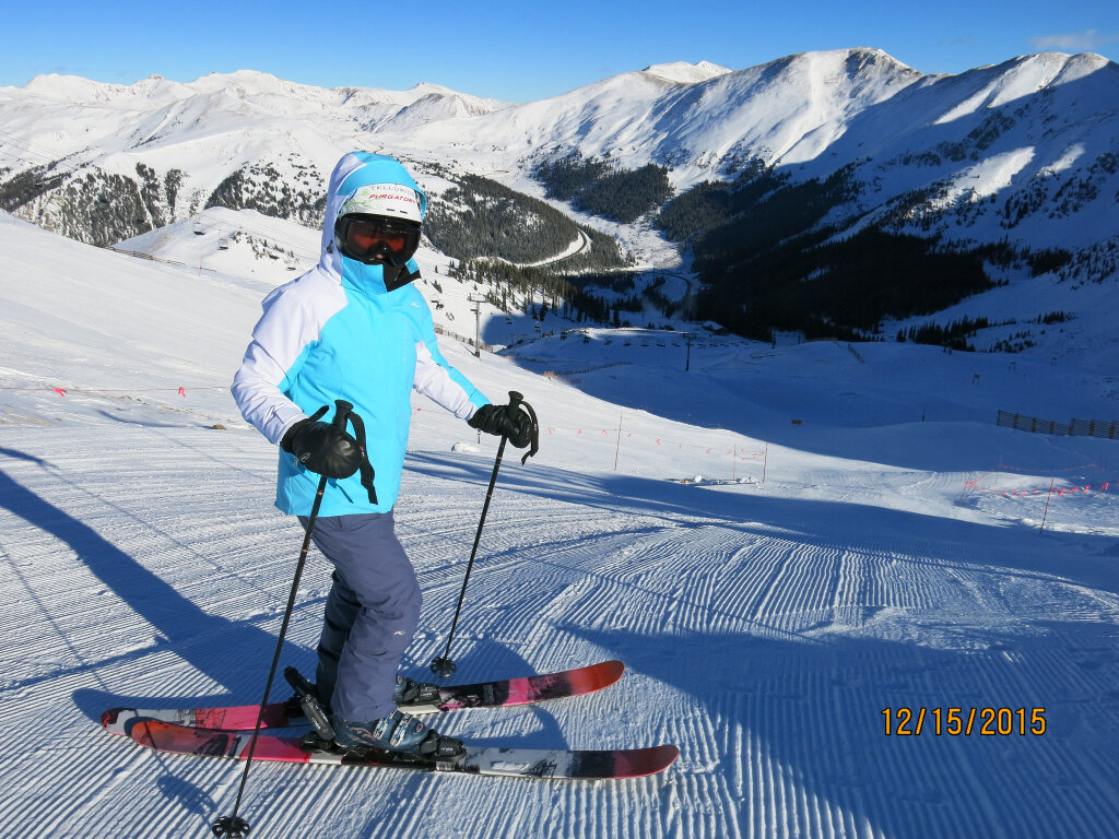 Groomer under Lenawee at A-Basin, December 2015