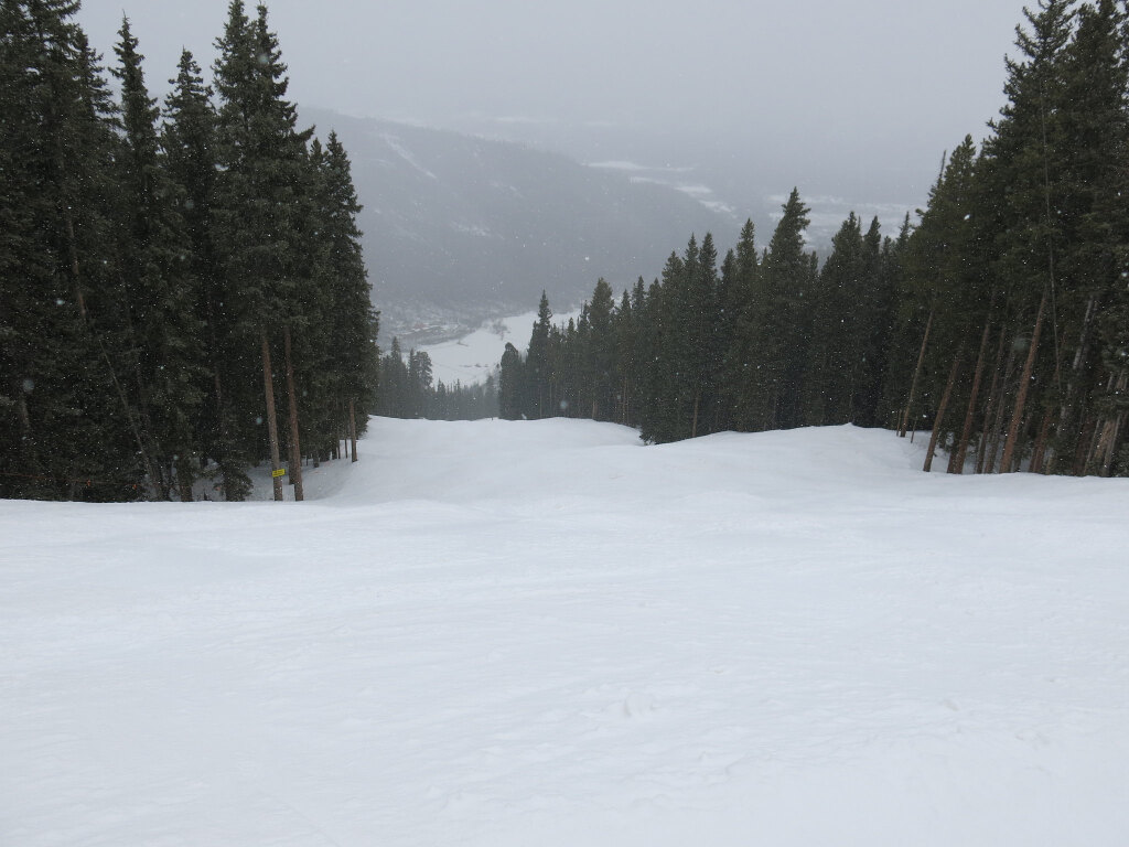 Upper Mountain groomer at Aspen Highlands, March 2016