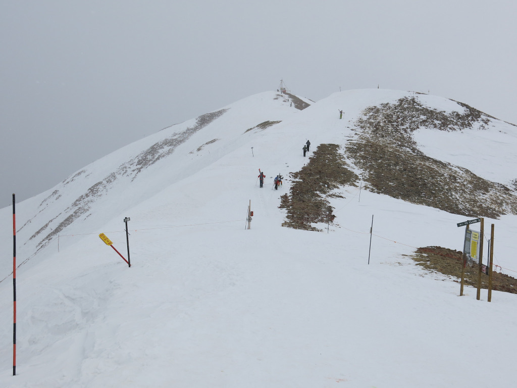 Hike up to the top of Highlands Bowl, March 2016