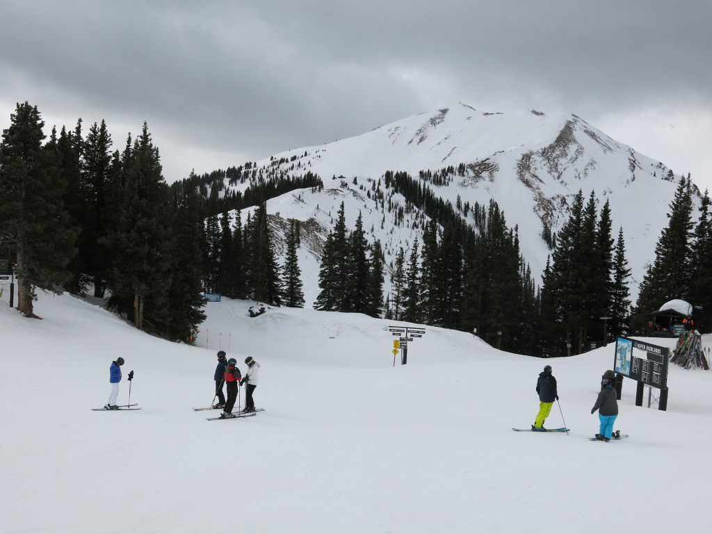 Top of lift-served terrain at Aspen Highlands, March 2016