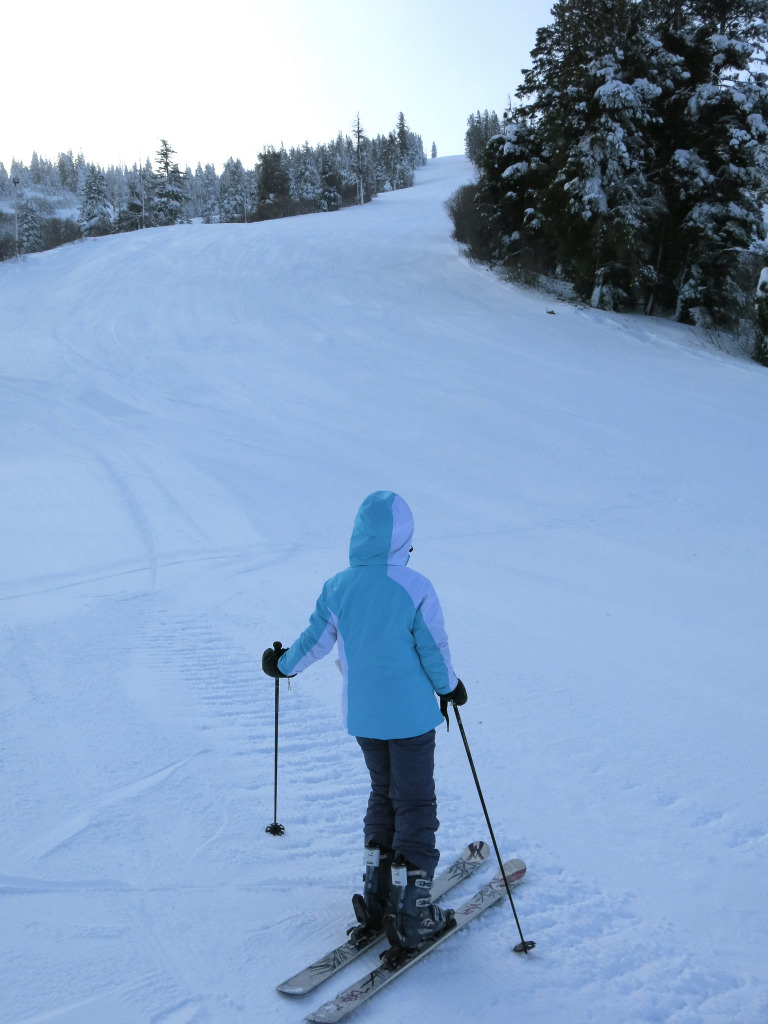Lots of empty groomers at Bogus Basin - December 2015