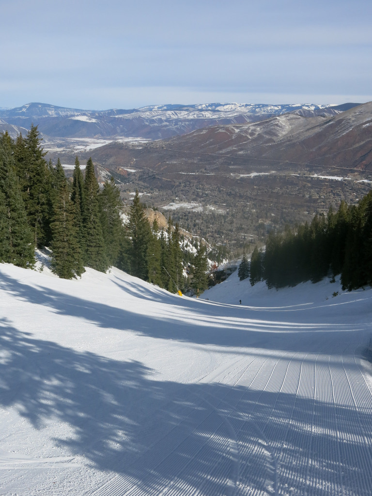 Nice grooming at Aspen Mountain, March 2016