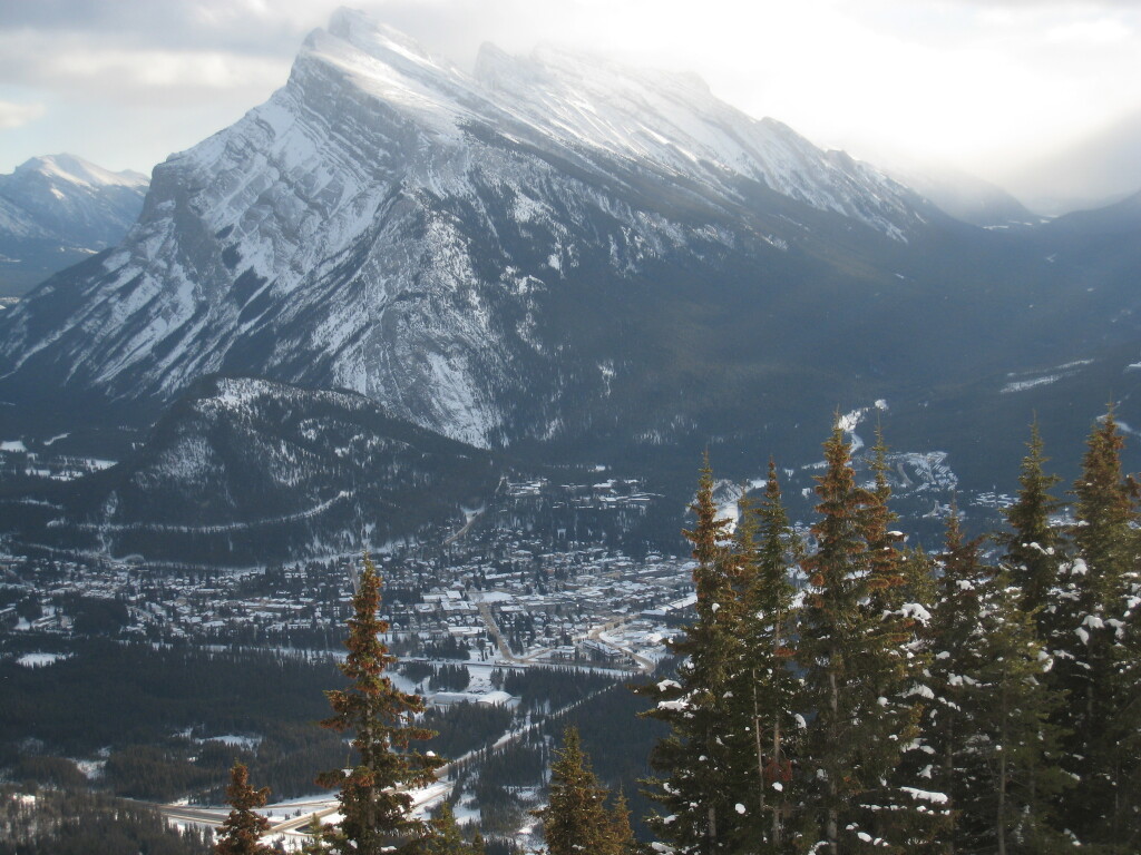 Banff view from Banff Norquay, December 2007