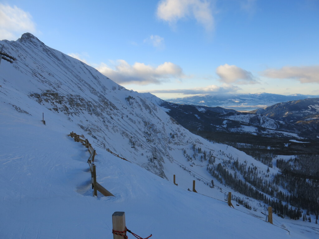 View from the top of Challenger at Big Sky, December 2014