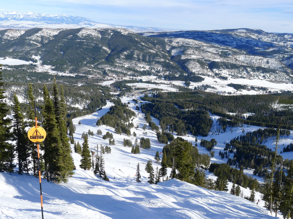 View from top of Bridger Lift at Bridger Bowl, January 2014