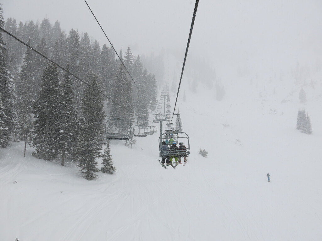 Pierre's Knob lift at Bridger Bowl, December 2016