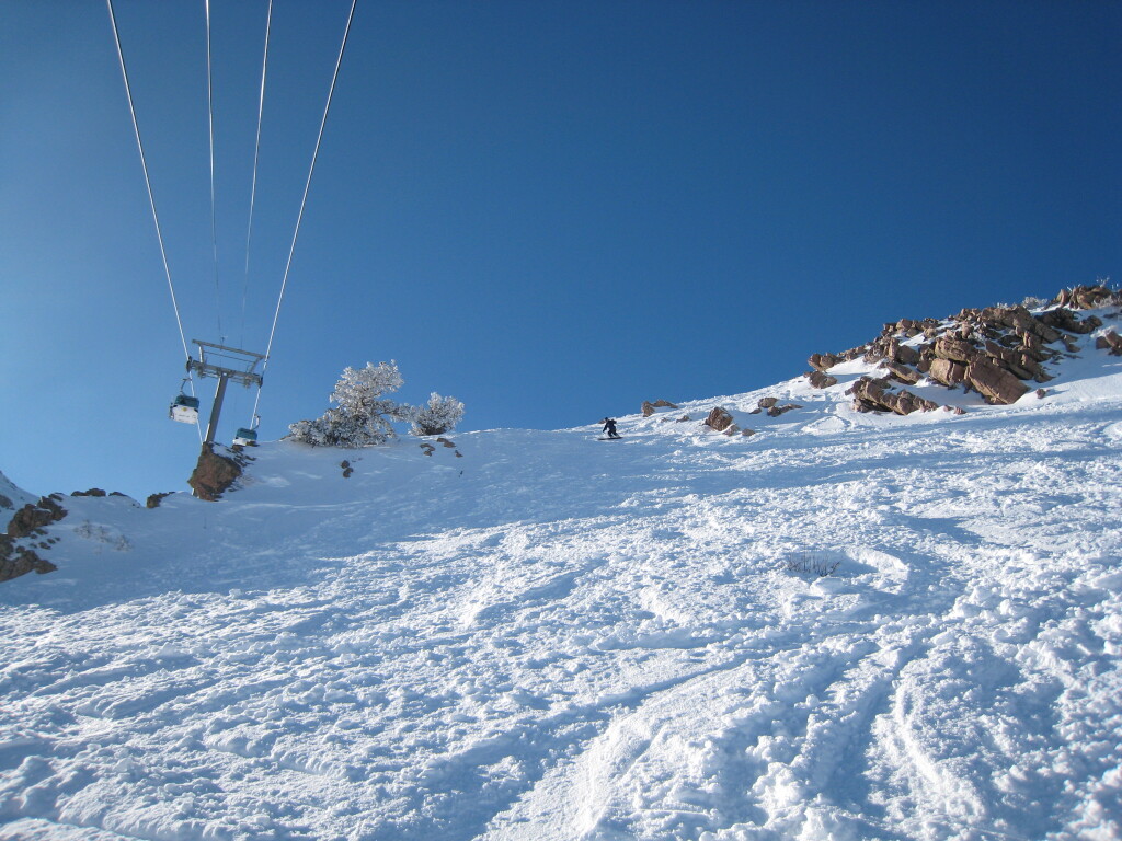 Strawberry terrain at Snowbasin, February 2008