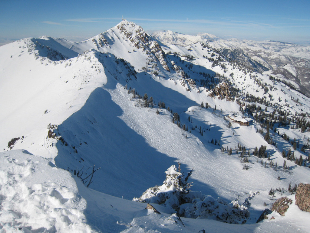 Ridge top view at Snowbasin, February 2008