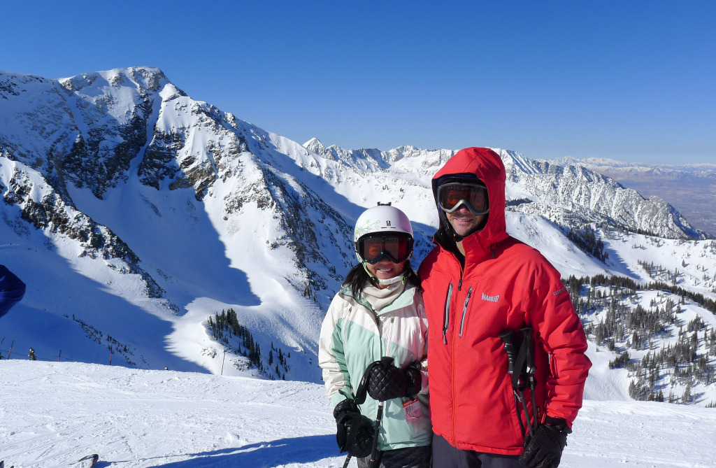 Us at the top of Snowbird, February 2014