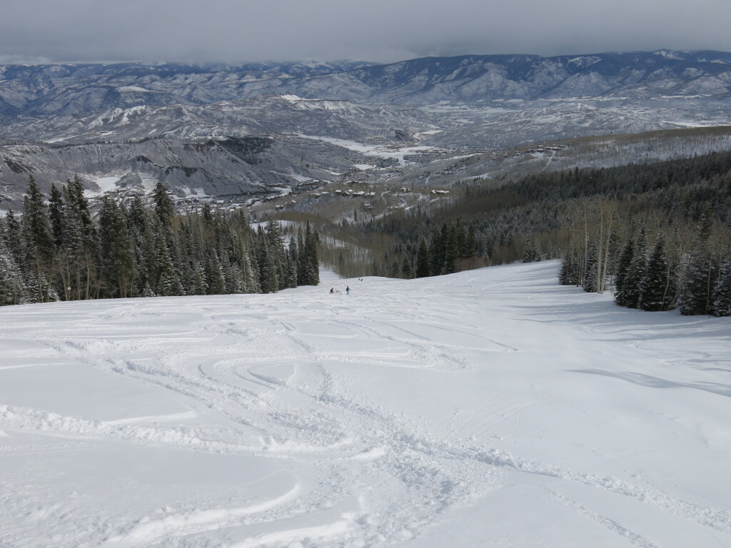 Lower mountain terrain at Snowmass, March 2016
