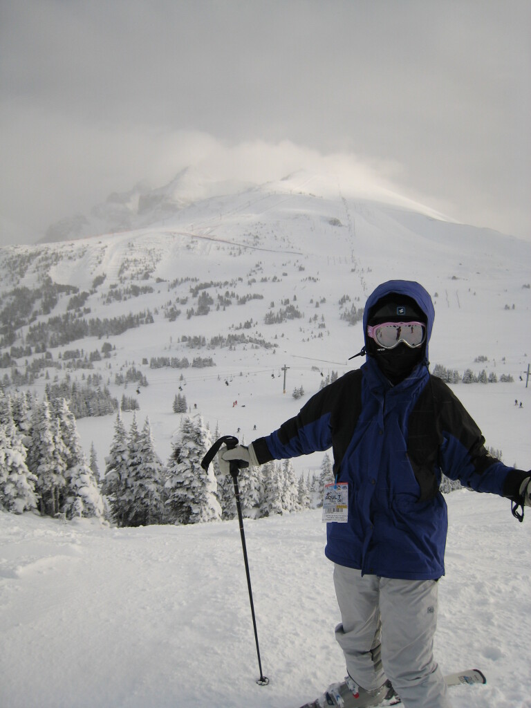 View of Lookout Mountain at Banff Sunshine from Mt. Standish, December 2007