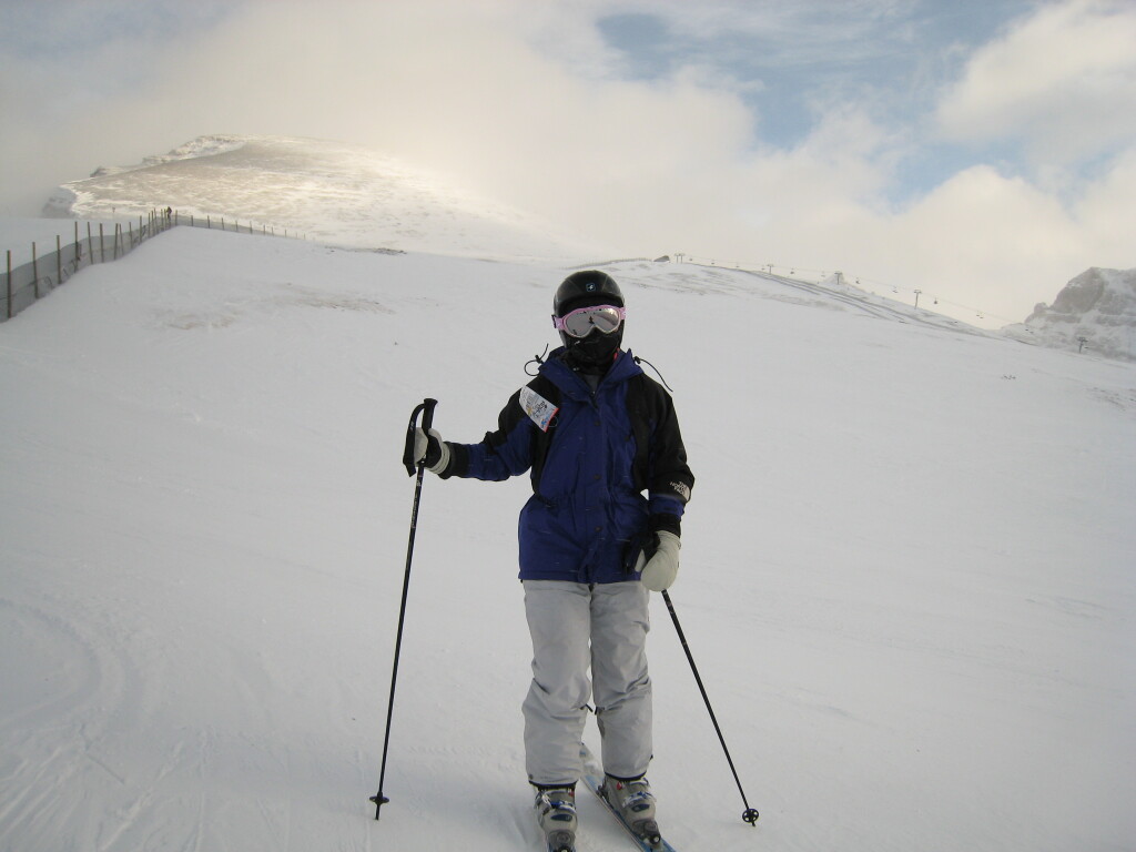 Near the top of Lookout Mountain at Banff Sunshine, December 2007