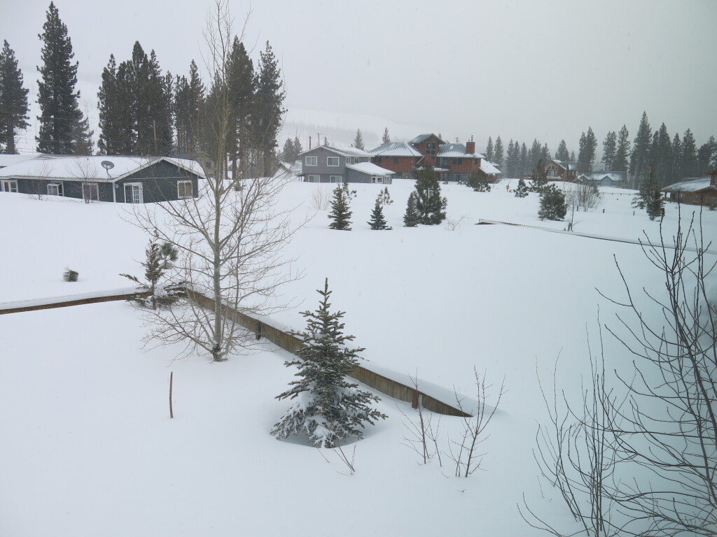 Deep snow at our house, March 5th, 2017