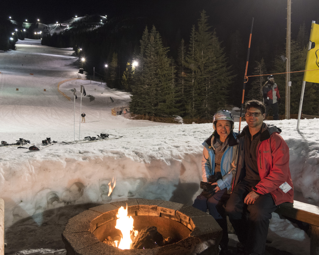 Fire Pit at Mt. Hood Skibowl West, February 2017