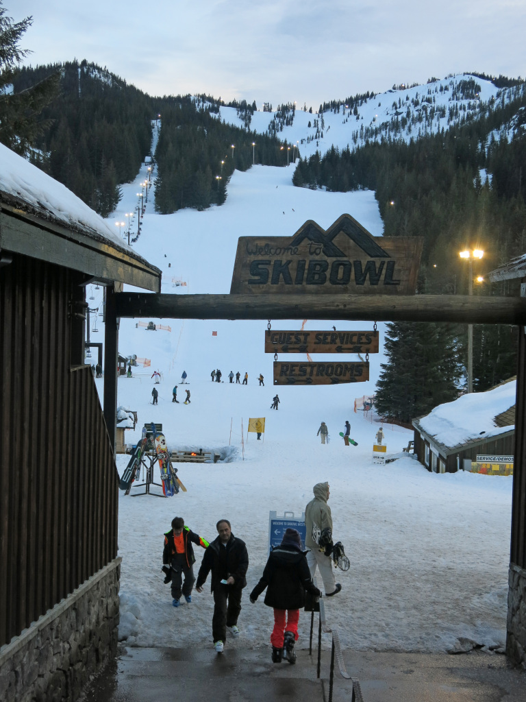 West Bowl base area, Mt. Hood Skibowl, February 2017