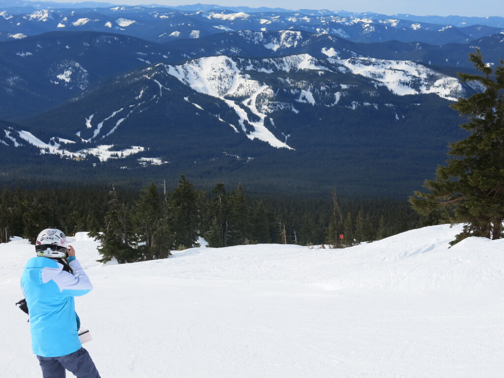 View of Mt. Hood Skibowl from Timberline, February 2017