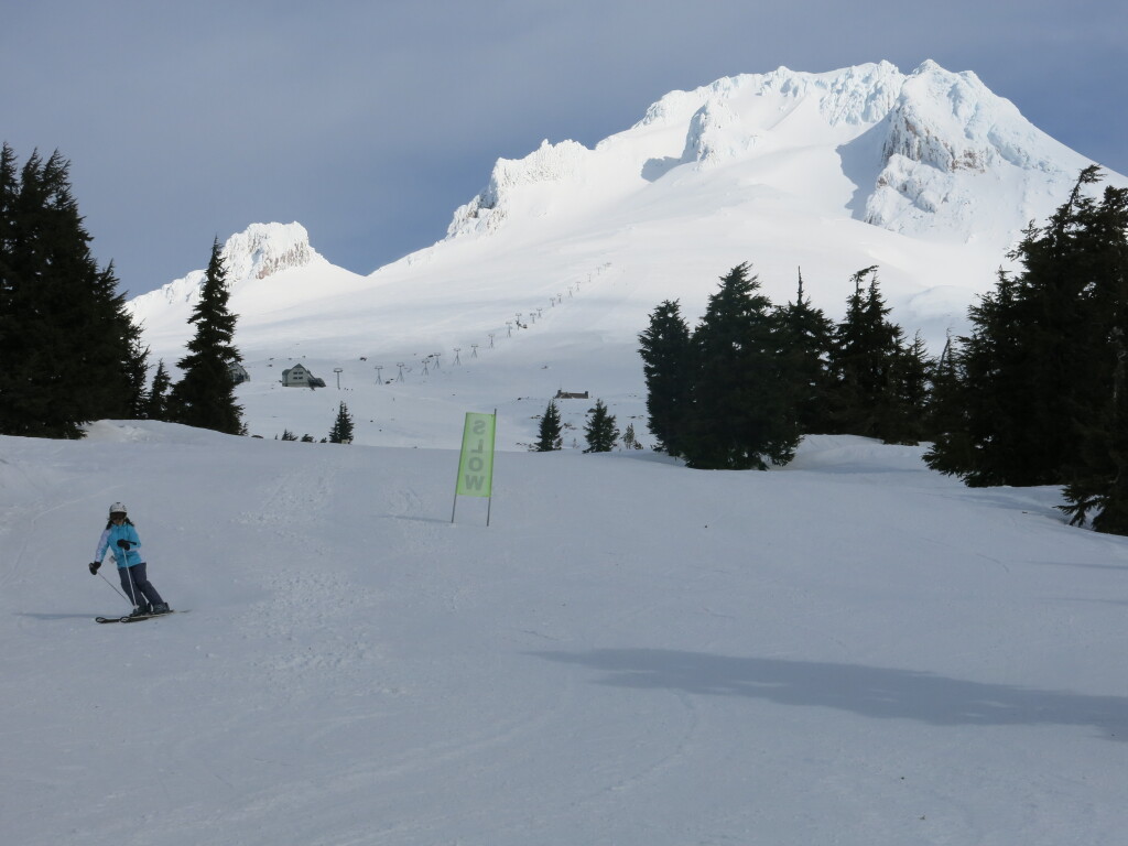 Upper mountain terrain at Timberline, February 2017