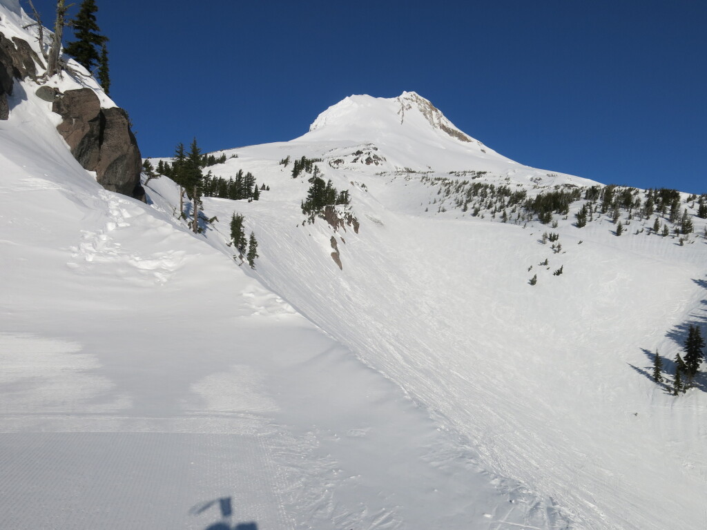 View of Mt. Hood from Mt. Hood Meadows, February 2017