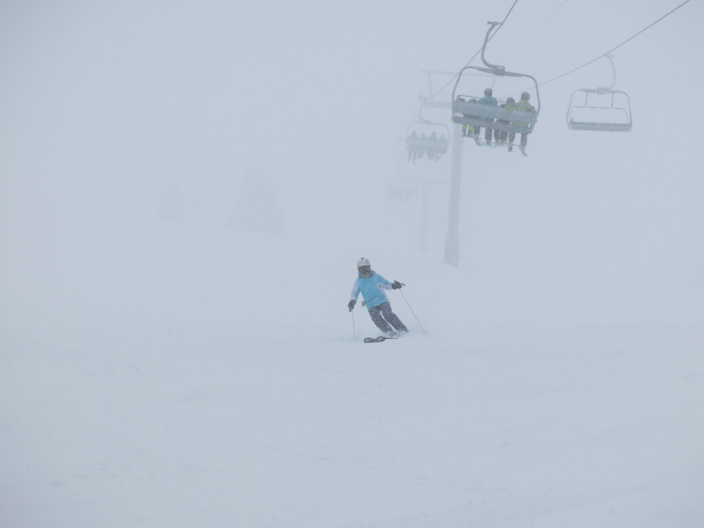 Top of Mt. Todd under the Burfield Chair at Sun Peaks, February 2017