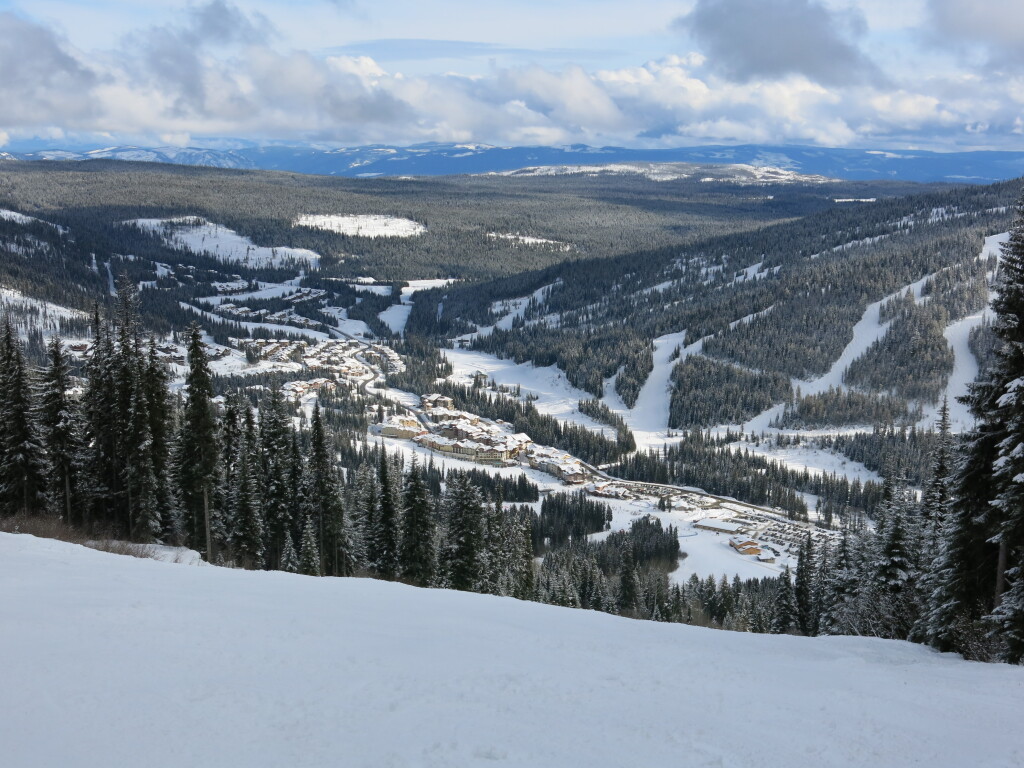 Village View from the Sunburst zone at Sun Peaks, February 2017